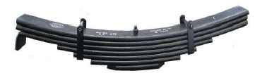 60Si2Mn Vật liệu lá xuân lưng lưng cho phụ kiện treo xe kéo chiều dài thẳng 1140mm